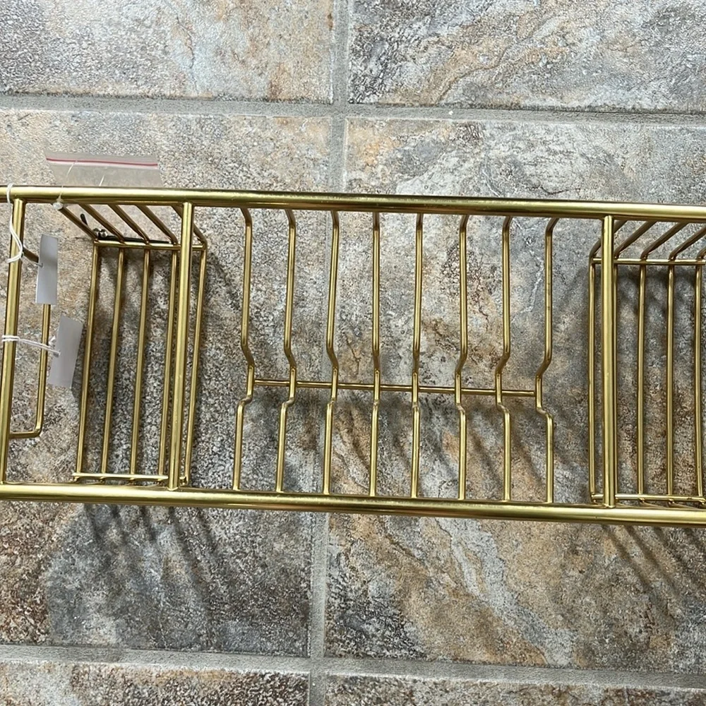 Anthropologie Gold Bathtub Caddy NWT